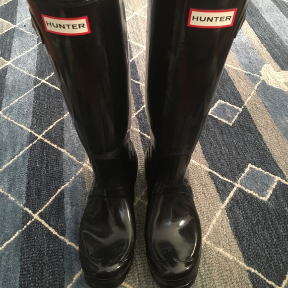 Hunter Shoes - Hunter Boots–Size 8.5–Original High Gloss Black